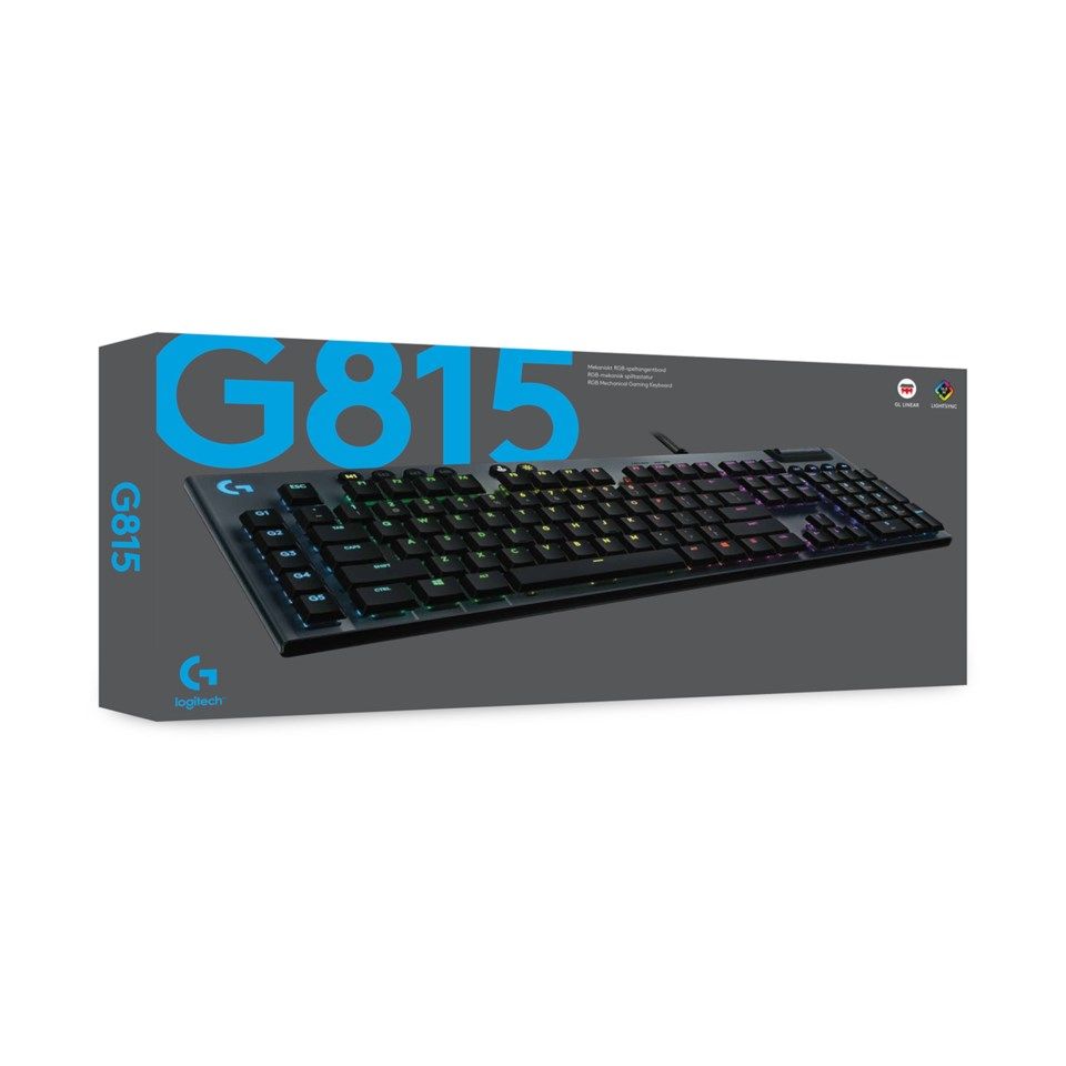 Logitech G 815 Mekanisk tastatur GL Clicky
