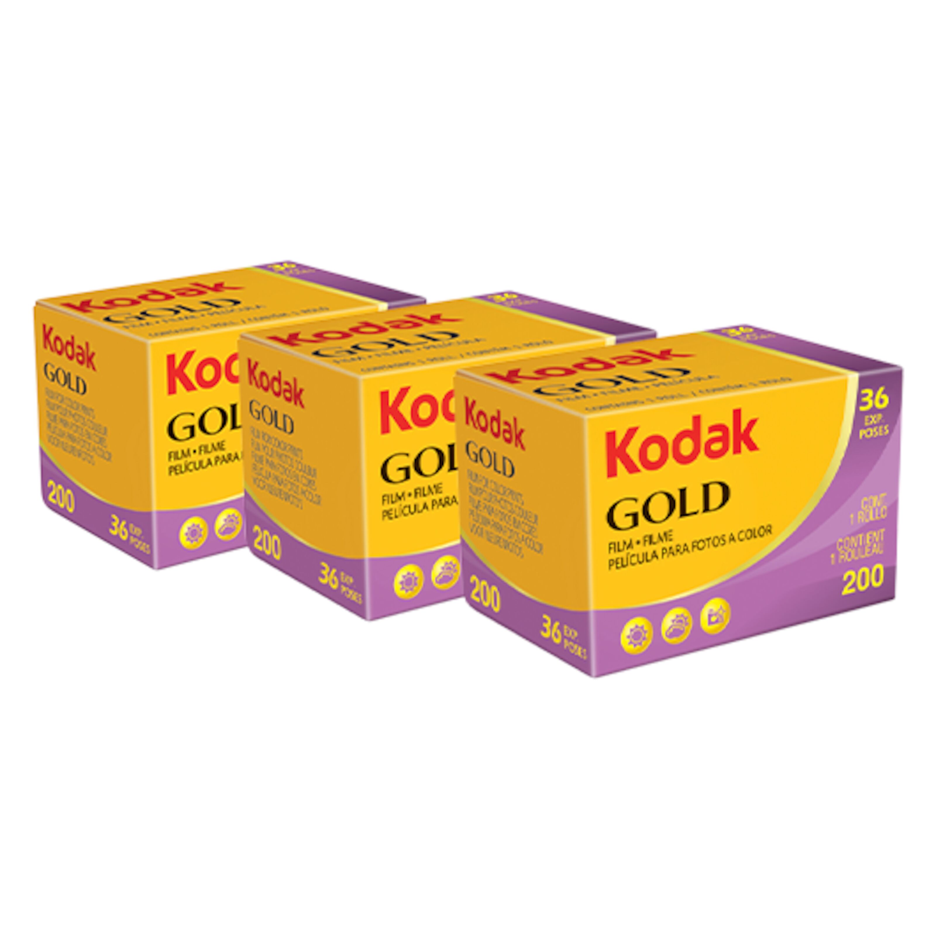 Kodak Gold 135-film 36 bilder med farge ISO 200 3-pk.