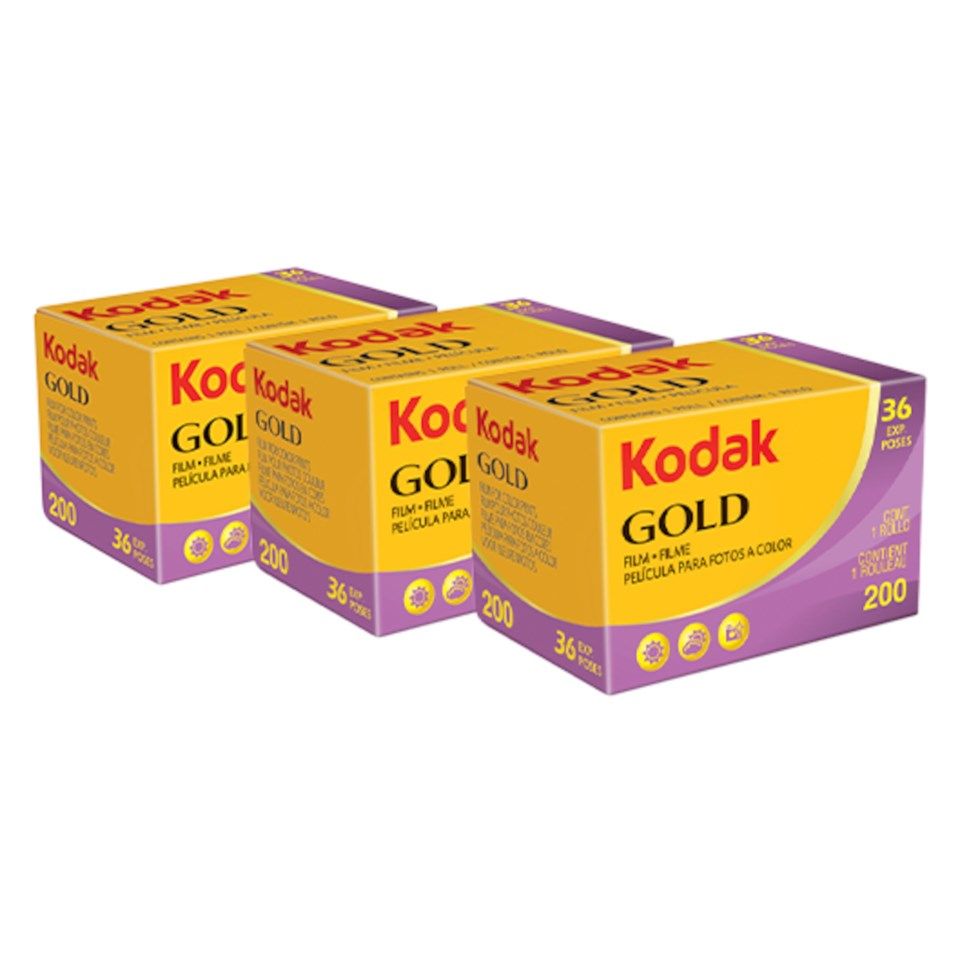 Kodak Gold 135-film 36 bilder med farge ISO 200 3-pk.