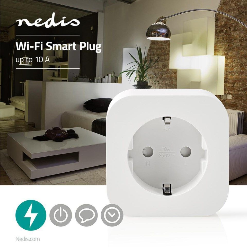 Nedis Smartlife Wi-Fi Smart Plug Fjernstrømbryter