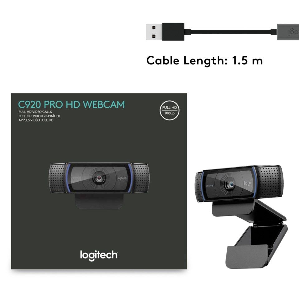 Logitech C920 Pro Stream Webbkamera