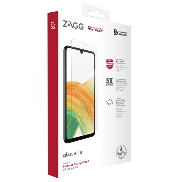 Invisible Shield Glass Elite+ Skjermbeskytter for Galaxy A33 5G