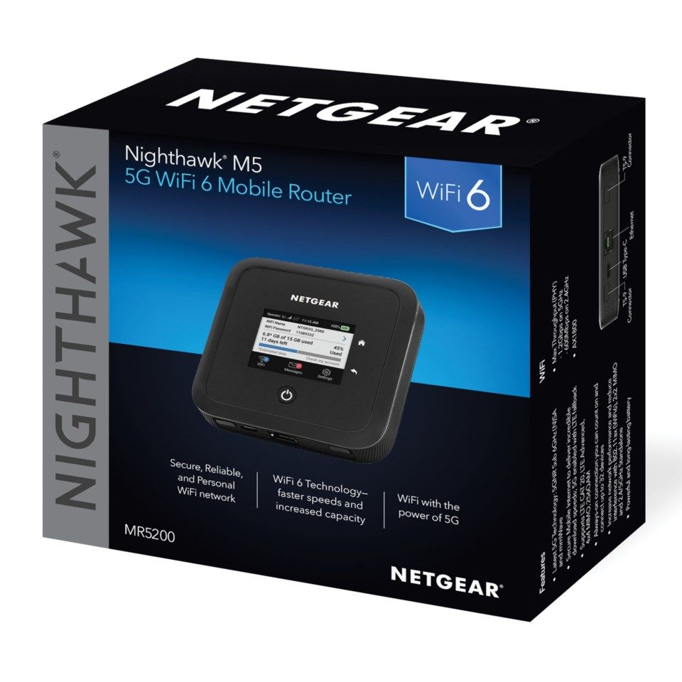 Netgear Nighthawk M5 Portabel 5G-ruter AX1800