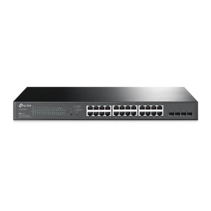 TP-Link JetStream TL-SG2428P - Switch - smart - 24 x 10/100/1000 (PoE+) + 4 x SFP - rackmonterbar - PoE+ (250 W)