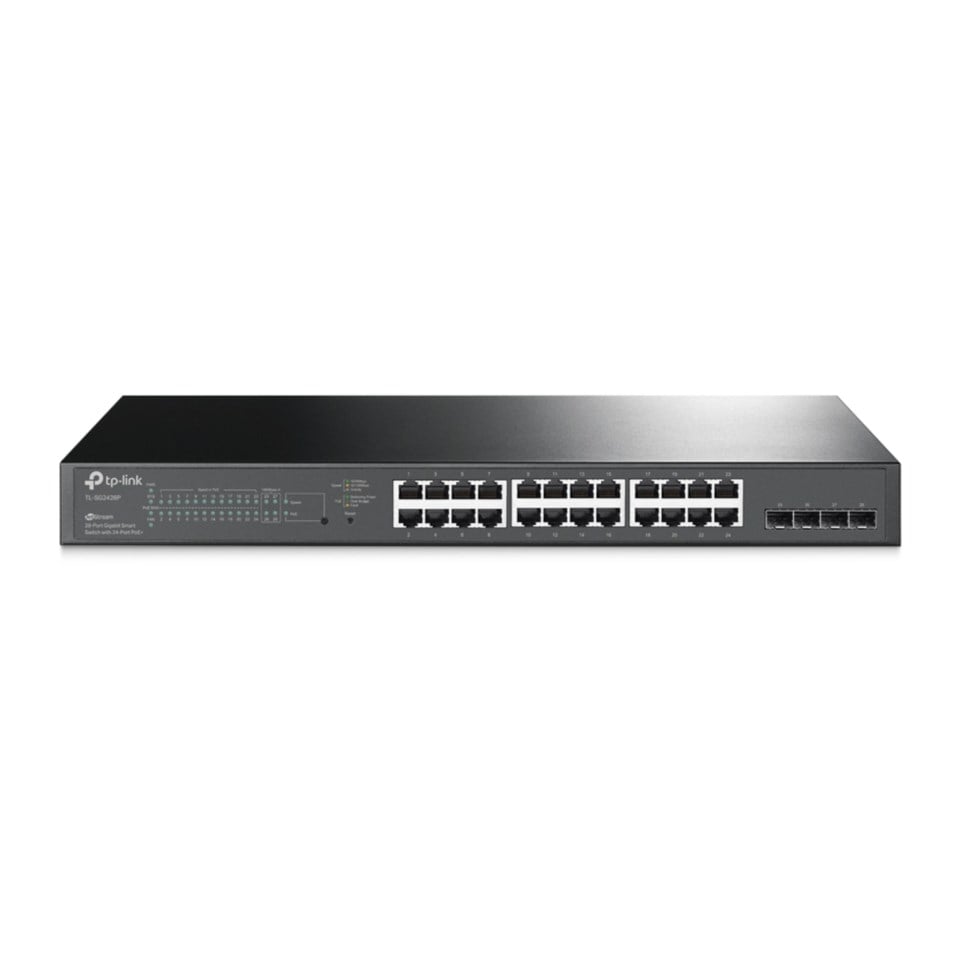 TP-link TL- SG2428P Administrerbar gigabitswitch - 28 porter med 24 porter PoE+