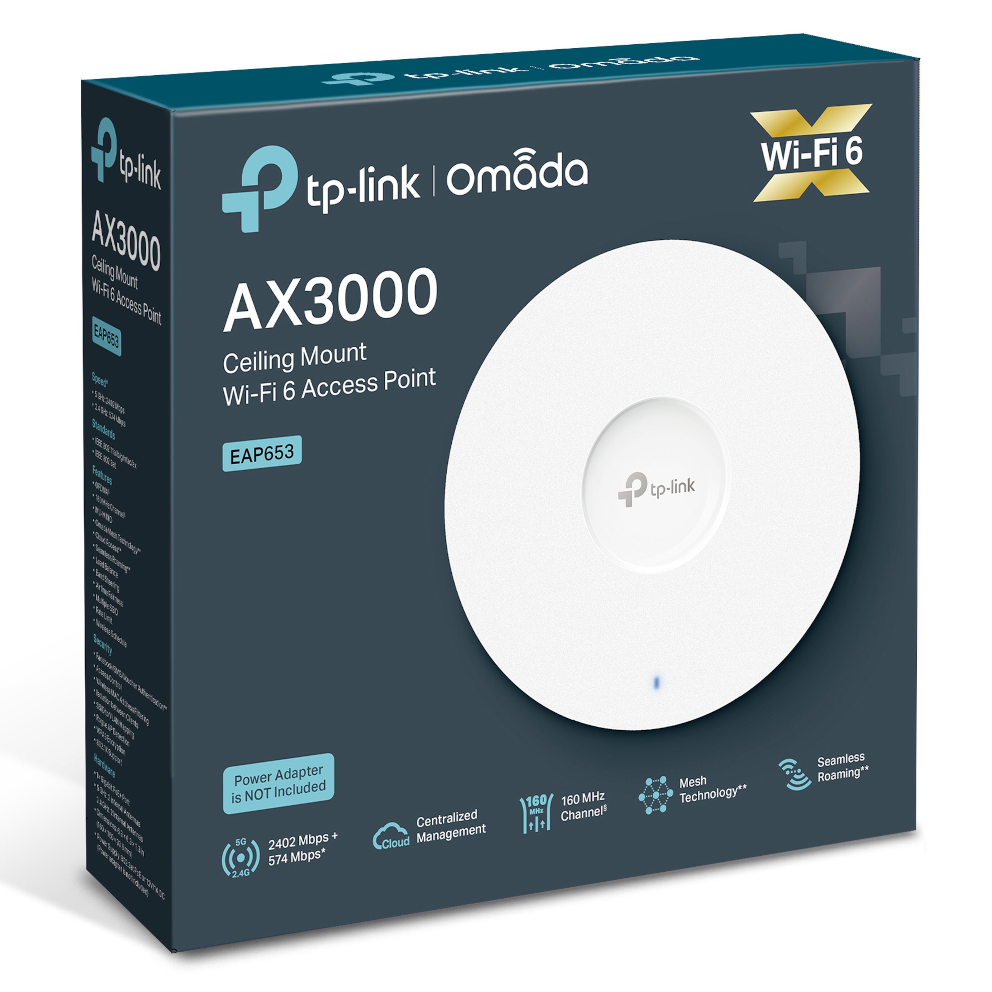 TPlink Omada EAP653 Wifi 6 Roamingaccesspunkt AX3000 Accesspunkter