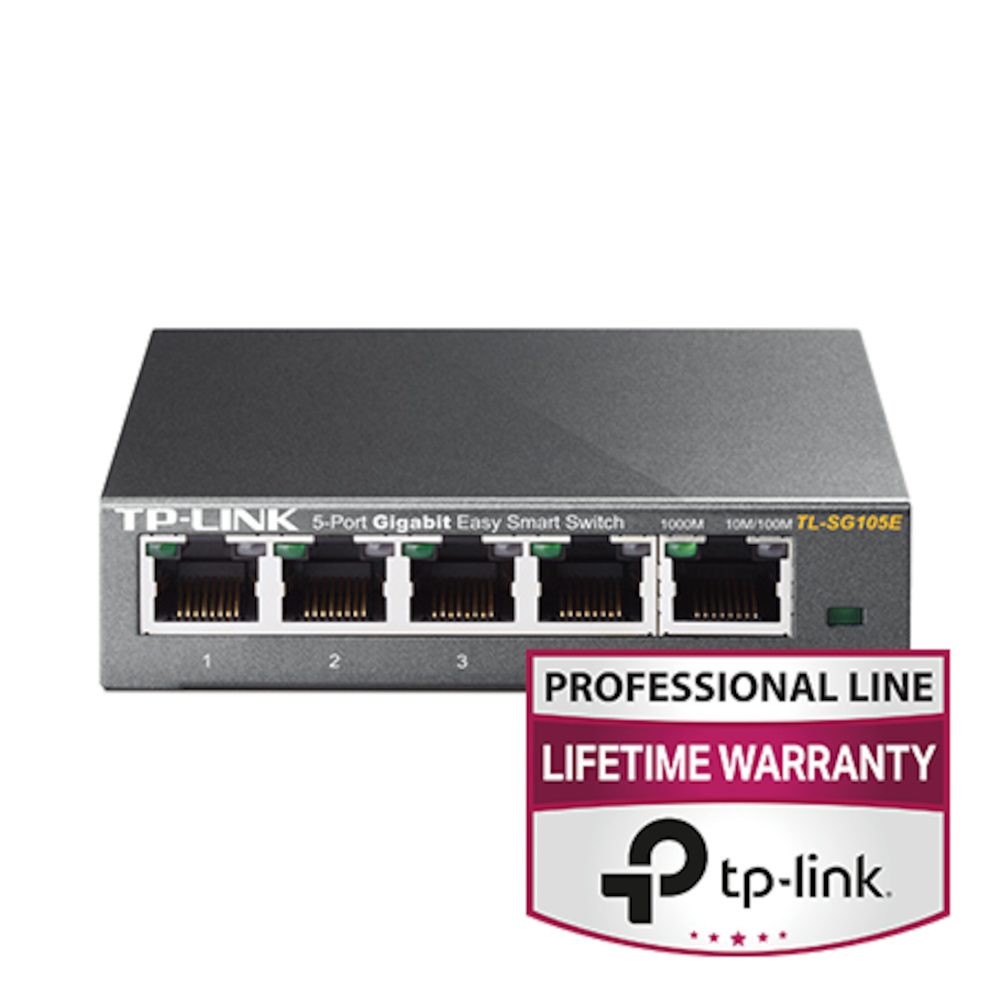 TPlink TLSG105E Gigabitswitch 5 portar Switchar