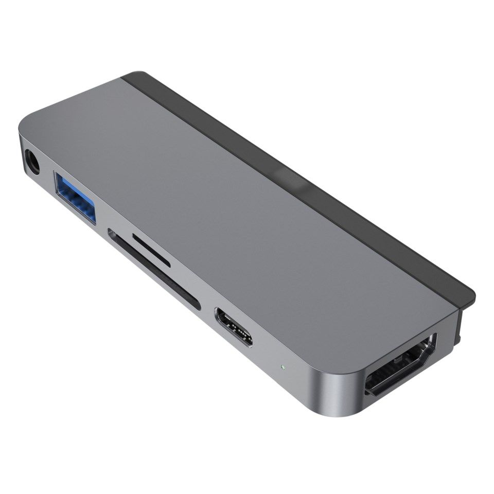 Hyperdrive 6-in-1 Multiadapter for iPad med USB-C