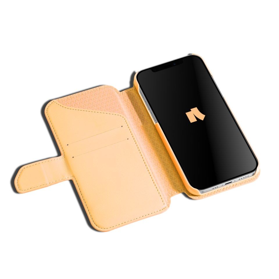 Nomadelic Wallet Case Solo 503 til iPhone 12 og 12 Pro Oransje