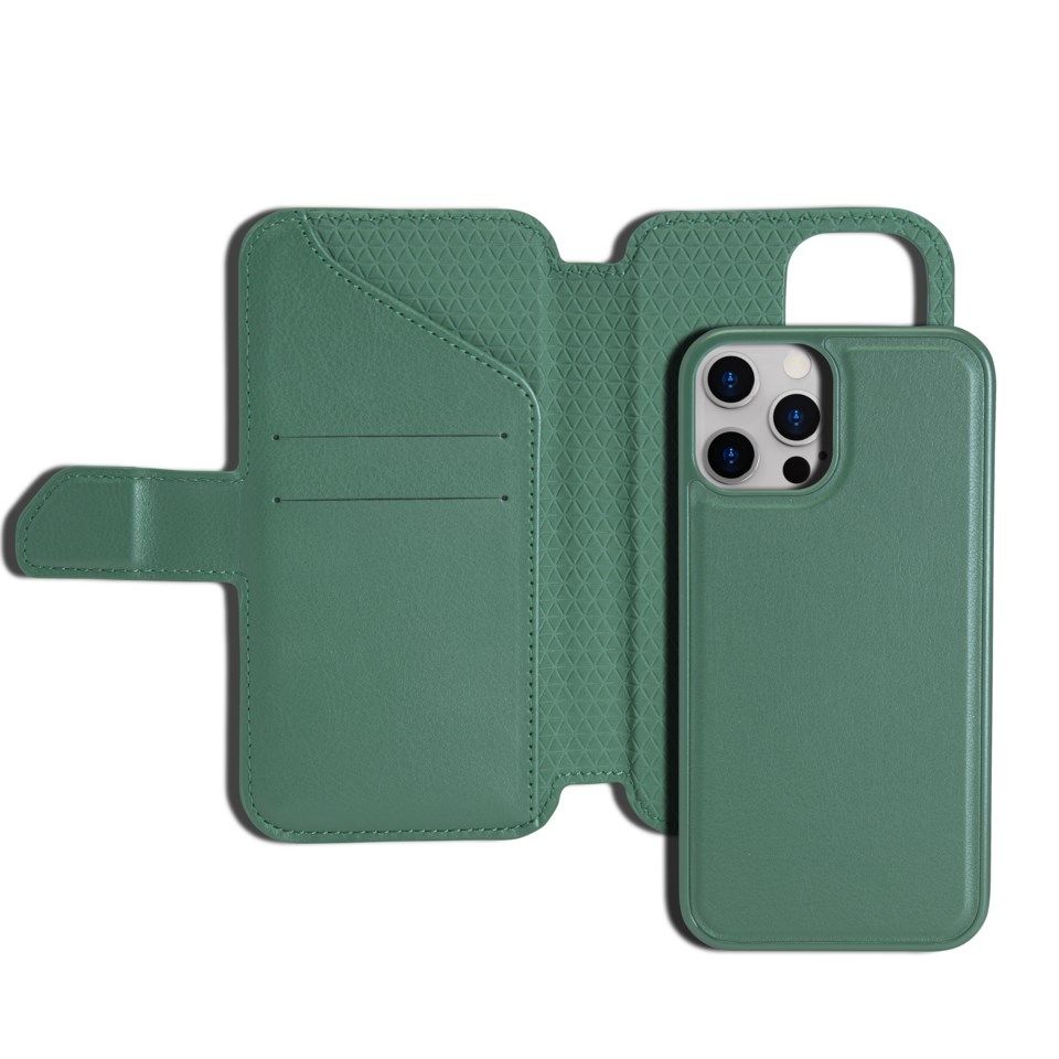 Nomadelic Wallet Case Solo 503 till iPhone 12 och 12 Pro Mörkgrön