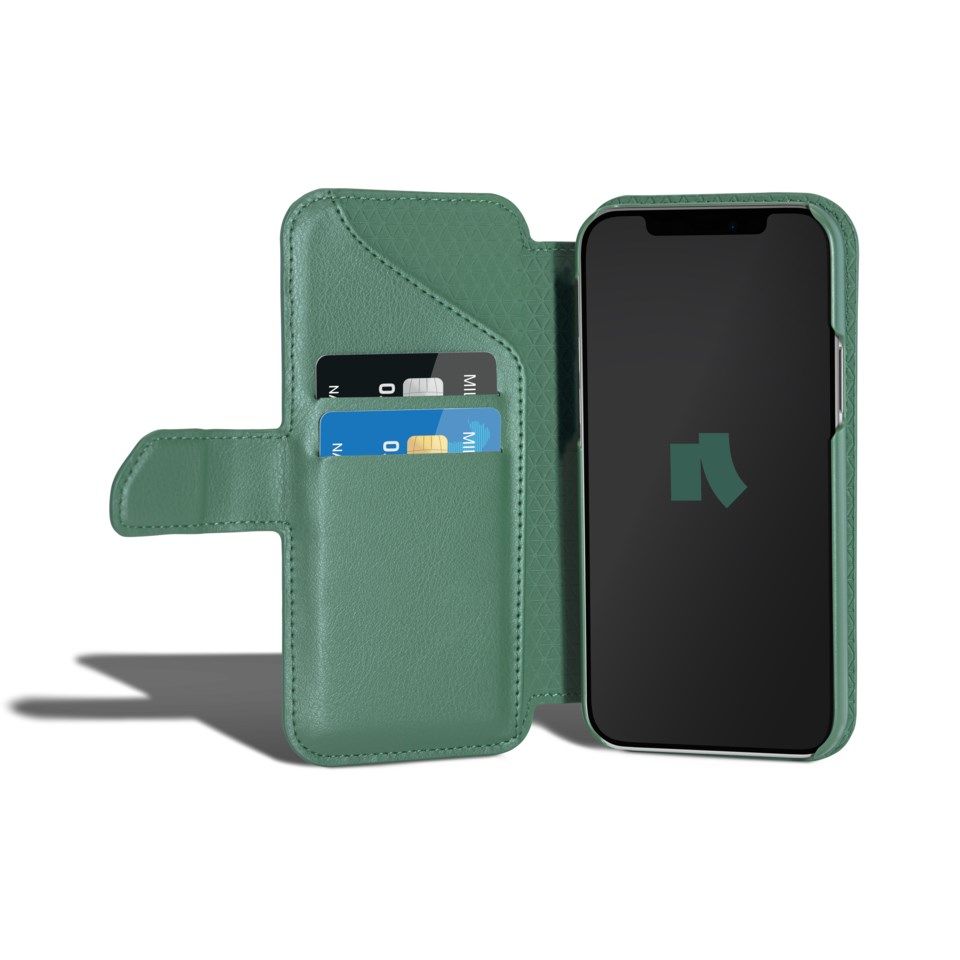 Nomadelic Wallet Case Solo 503 till iPhone 12 och 12 Pro Mörkgrön