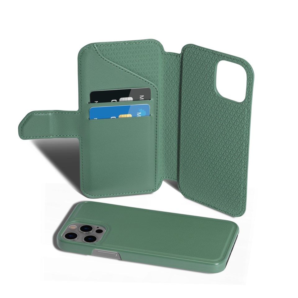 Nomadelic Wallet Case Solo 503 til iPhone 12 og 12 Pro Mørkgrønn