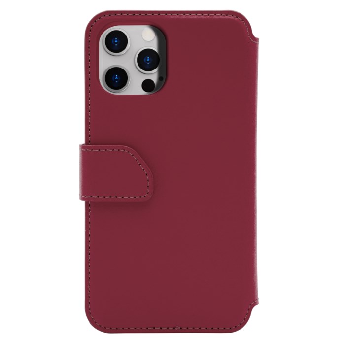 Nomadelic Wallet Case Solo 503 till iPhone 12 och 12 Pro Mörkröd