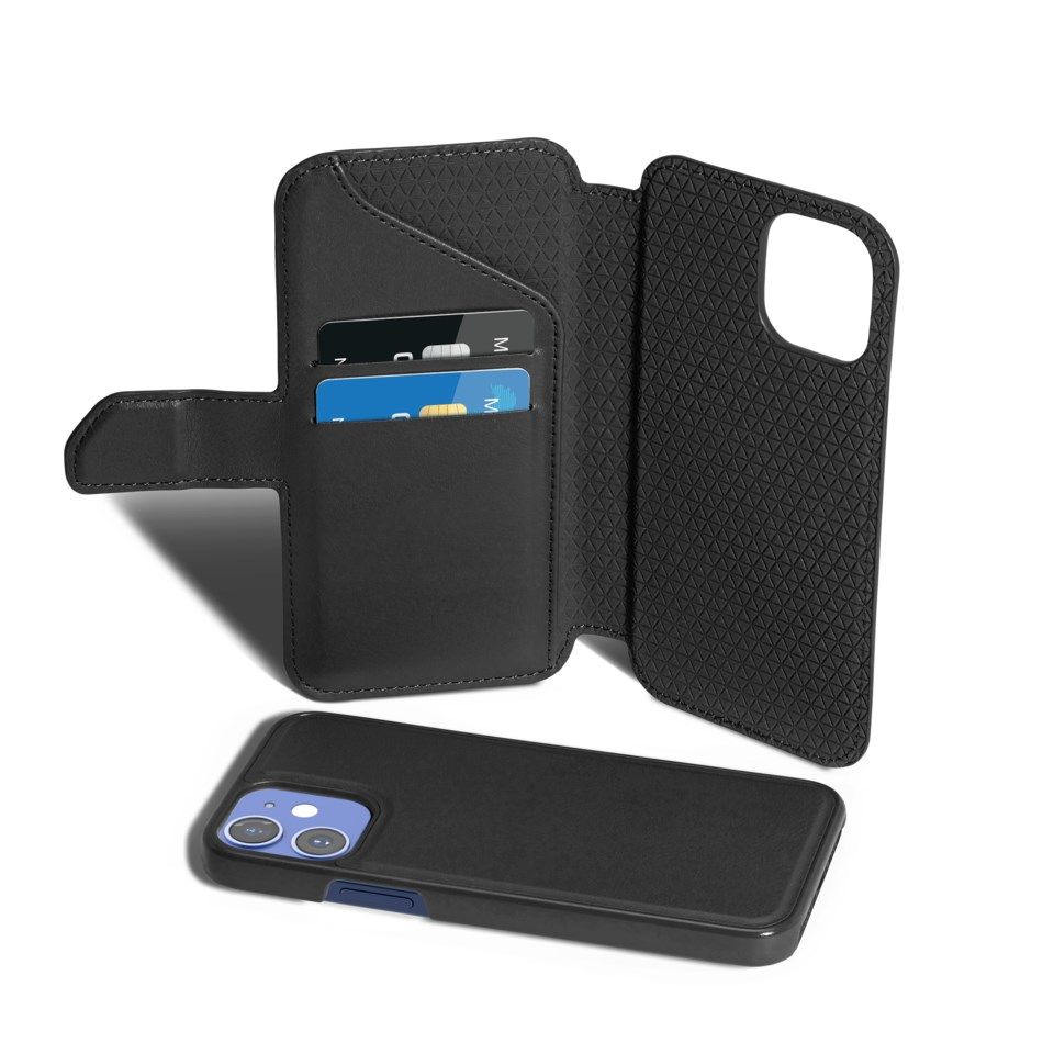 Nomadelic Wallet Case Solo 502 til iPhone 12 mini Svart