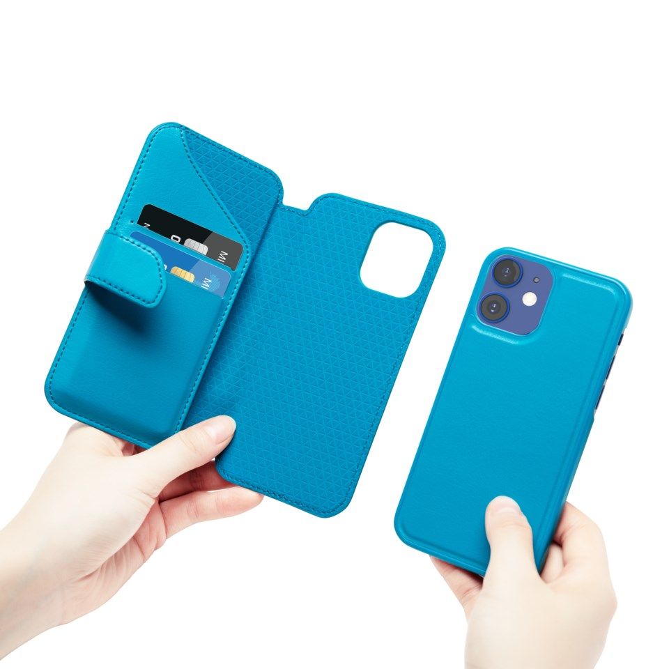 Nomadelic Wallet Case Solo 502 til iPhone 12 mini Blå