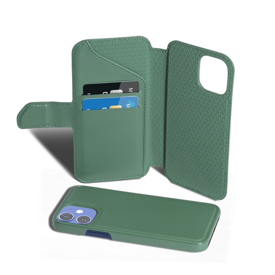 Nomadelic Wallet Case Solo 502 til iPhone 12 mini Mørkgrønn