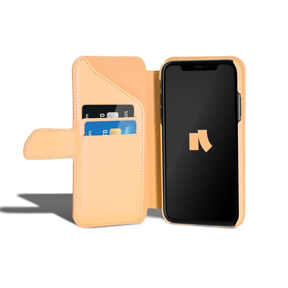 Nomadelic Wallet Case Solo 501 till iPhone 11 och XR Orange