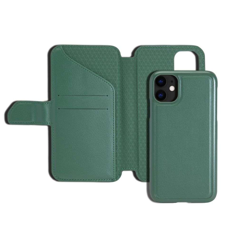 Nomadelic Wallet Case Solo 501 till iPhone 11 och XR Mörkgrön