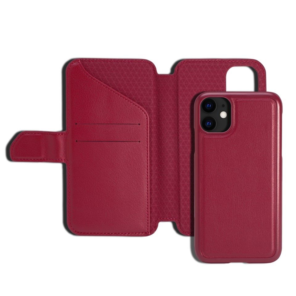 Nomadelic Wallet Case Solo 501 til iPhone 11 og XR Mørkrød