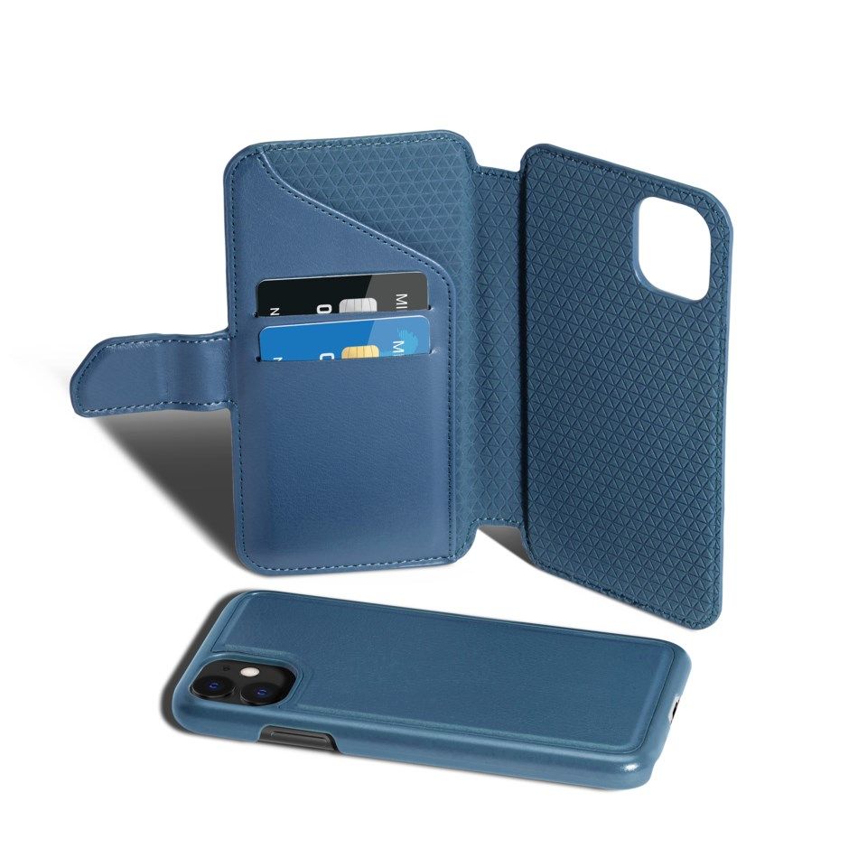 Nomadelic Wallet Case Solo 501 till iPhone 11 och XR Mörkblå