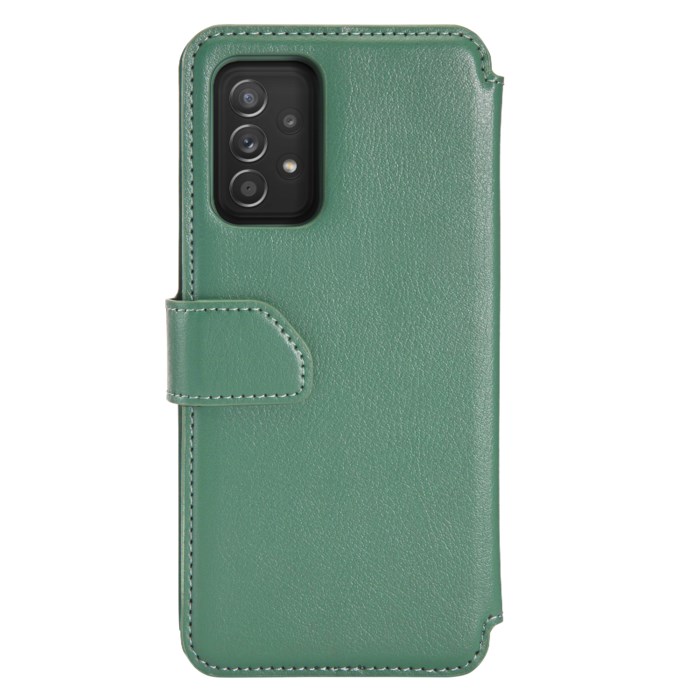 Nomadelic Wallet Case Solo 504 till Galaxy A72 Mörkgrön