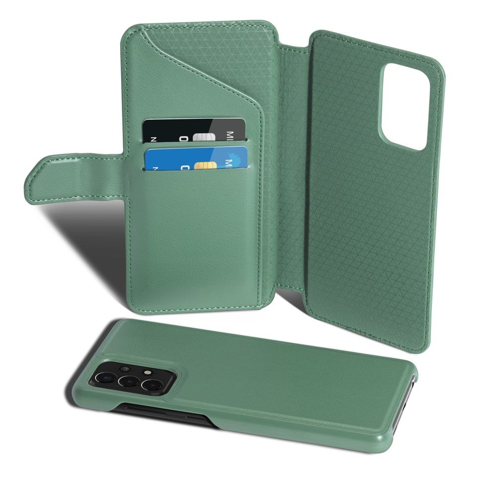 Nomadelic Wallet Case Solo 504 til Galaxy A72 Mørkegrønn