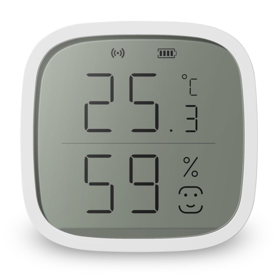 Cleverio Smart temperaturmåler og hygrometer med Zigbee 3.0