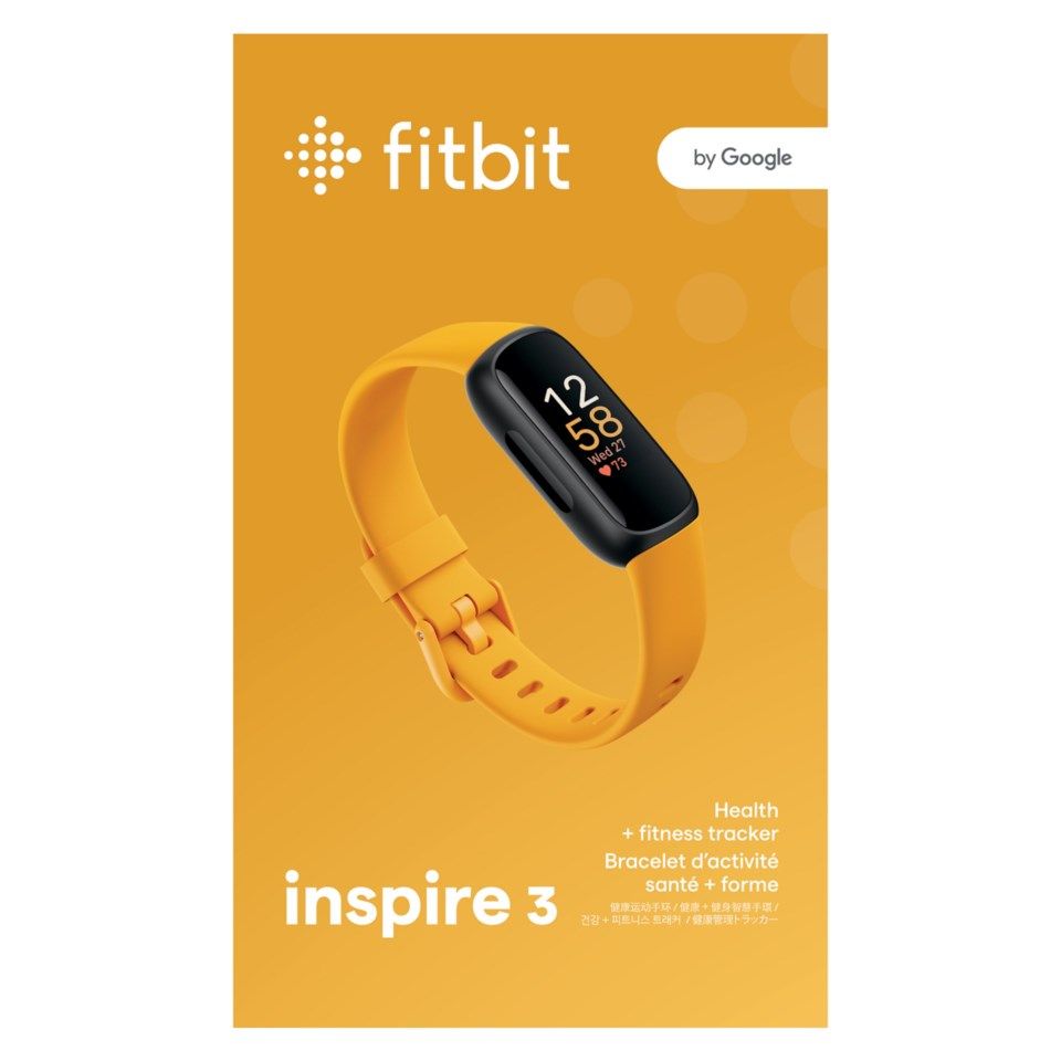 Fitbit Inspire 3 Aktivitetsarmband Black/Morning Glow