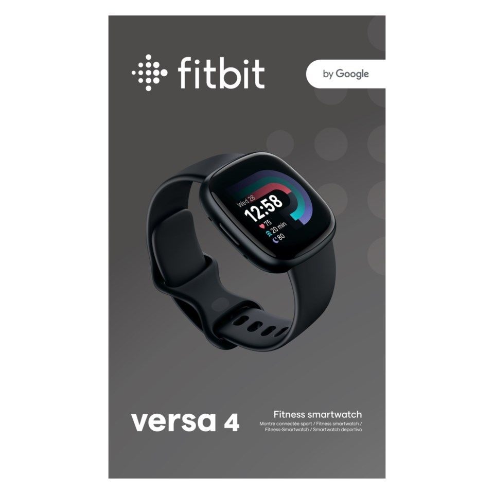 Fitbit Versa 4 Aktivitetsklokke Black/Graphite