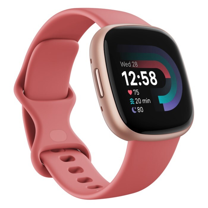 Fitbit Versa 4 Aktivitetsklocka Pink Sand/Copper rose