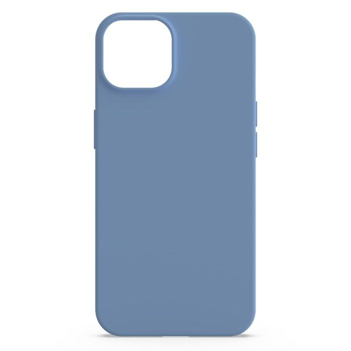 Linocell Second skin för iPhone 13 och iPhone 14 Blå
