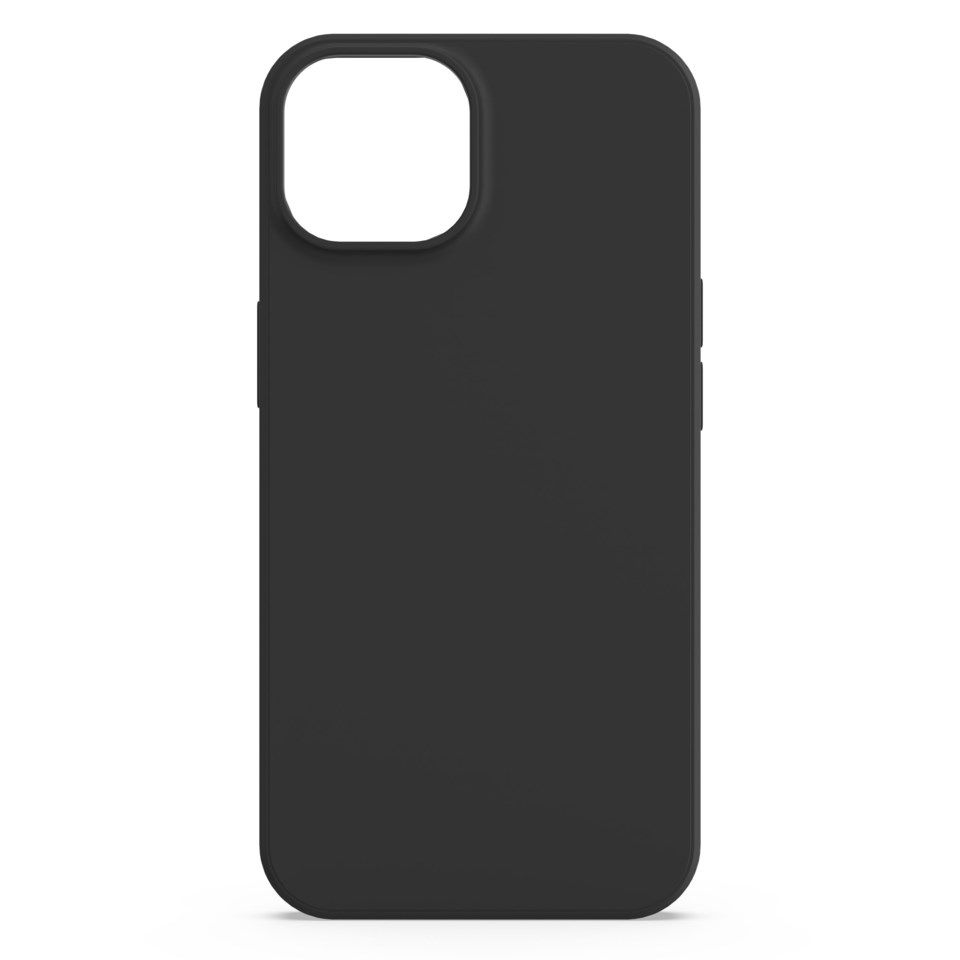 Linocell Rubber case for iPhone 14 Svart