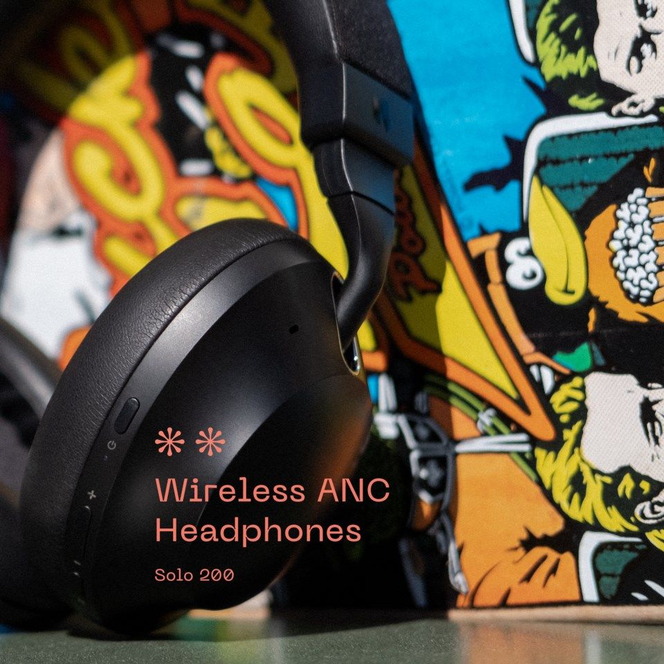 Nomadelic Hybrid ANC Headphones Solo 200