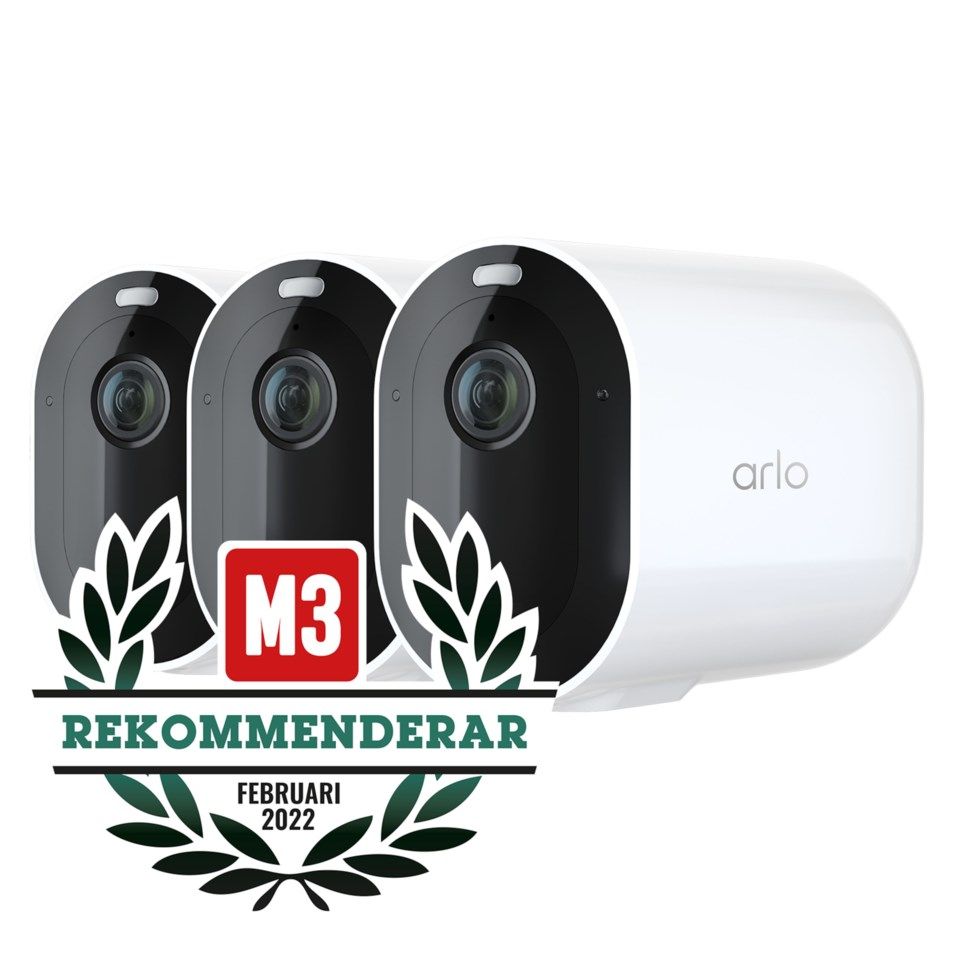 Arlo Pro 4 Spotlight XL övervakningskamera 3-pack