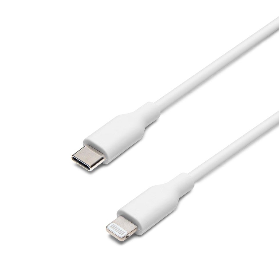 Linocell USB-C til Lightning-kabel Hvit 1 m