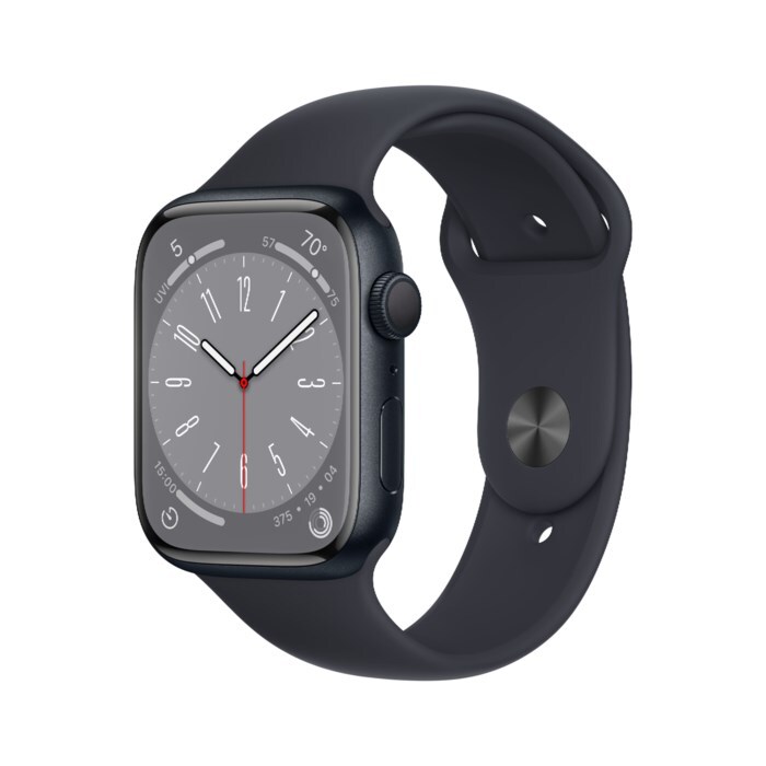 Apple Watch Series 8 45 mm GPS Midnatt