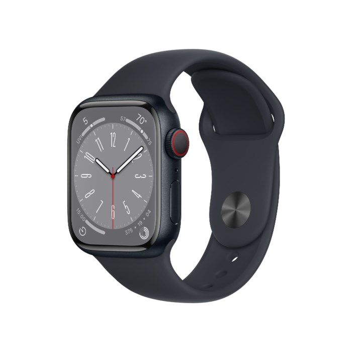 Apple Watch Series 8 41 mm GPS + Cellular Midnatt