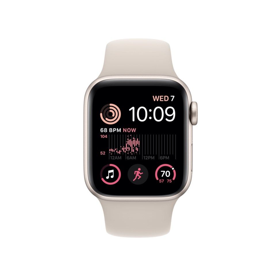 Apple Watch SE 40 mm GPS Stjärnglans (2022)