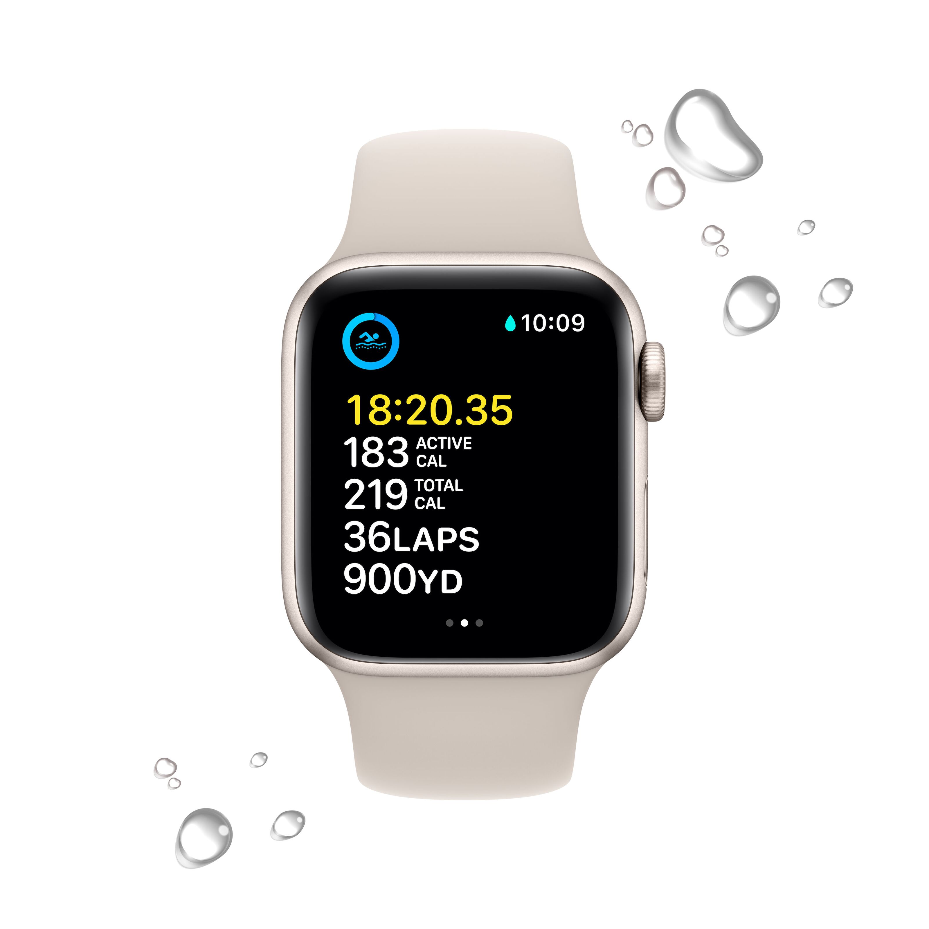 Apple Watch SE 40 mm GPS Stjärnglans (2022) Apple Watch Series SE