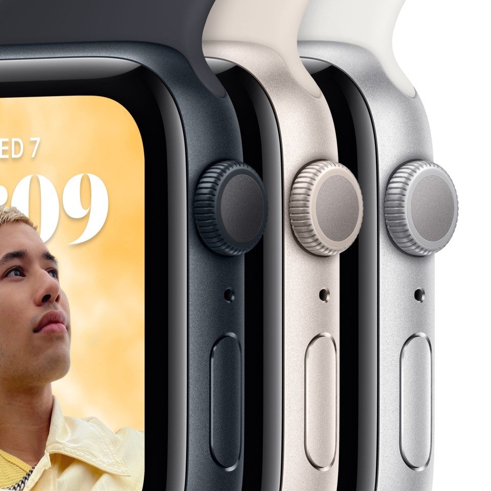 Apple Watch SE 40 mm GPS Sølvfinish (2022)