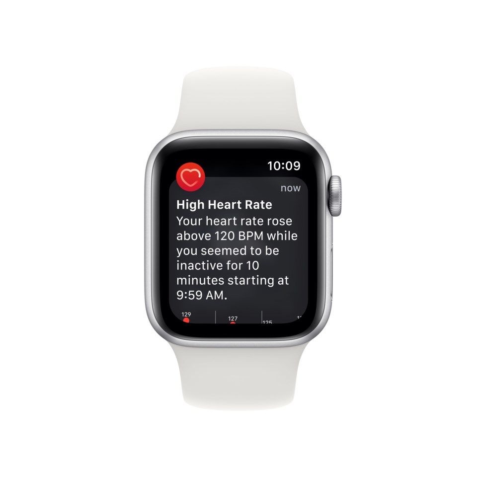 Apple Watch SE 40 mm GPS Sølvfinish (2022)