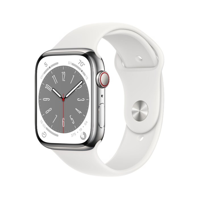 Apple Watch Series 8 45 mm GPS + Cellular Rostfritt Stål