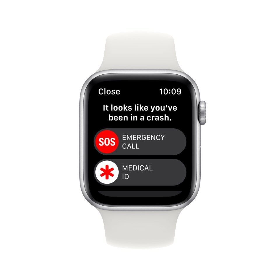Apple Watch SE 44 mm GPS Sølvfinish (2022)