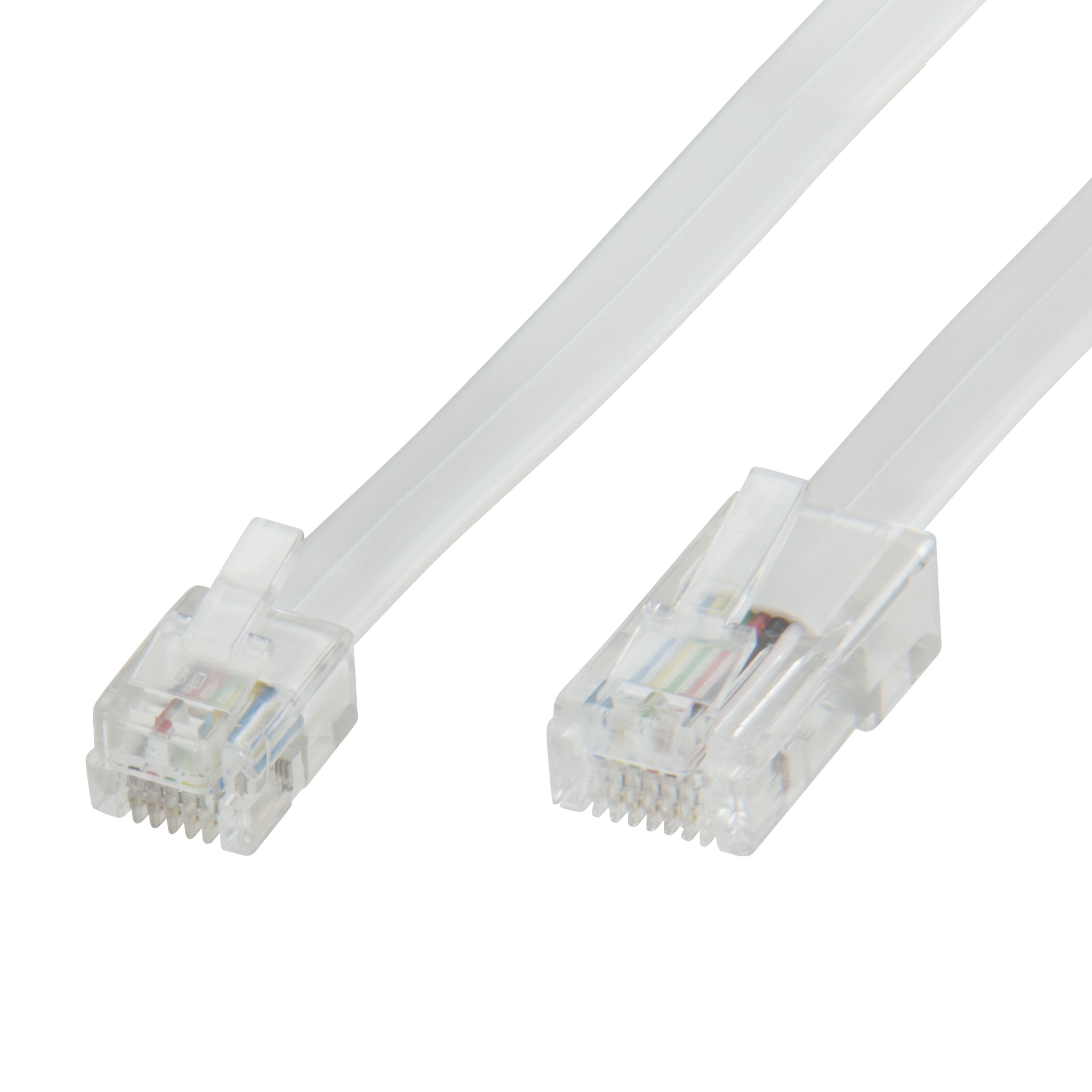 Valueline tel-0011b Telefonkabel – Kabel für Festnetz RJ-11, RJ-11 