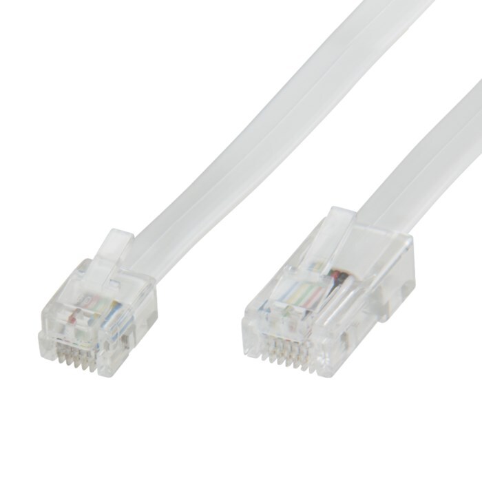 Luxorparts Telefonkabel RJ45 till RJ11 0,5 m