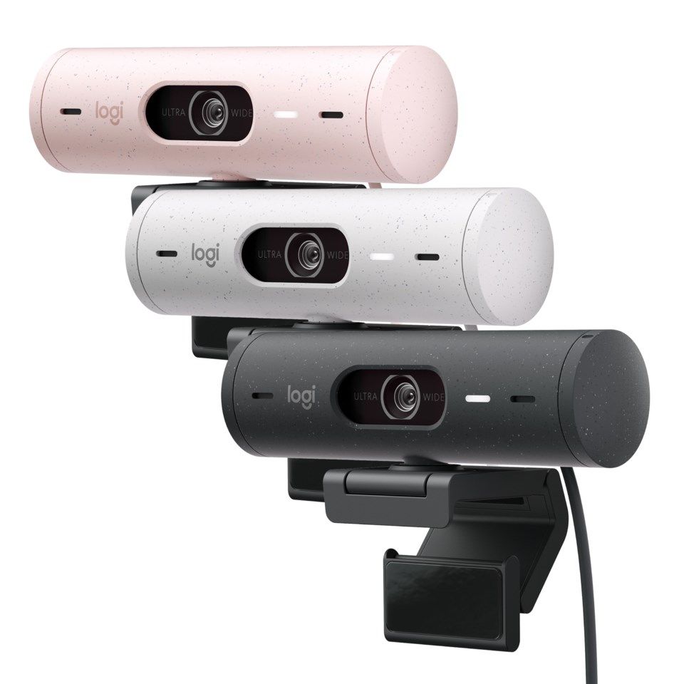Logitech Brio 500 Webbkamera med USB-C-anslutning Graphite