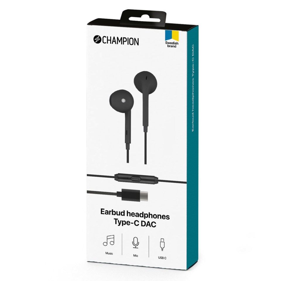 Champion EarBud Hodetelefoner med USB-C