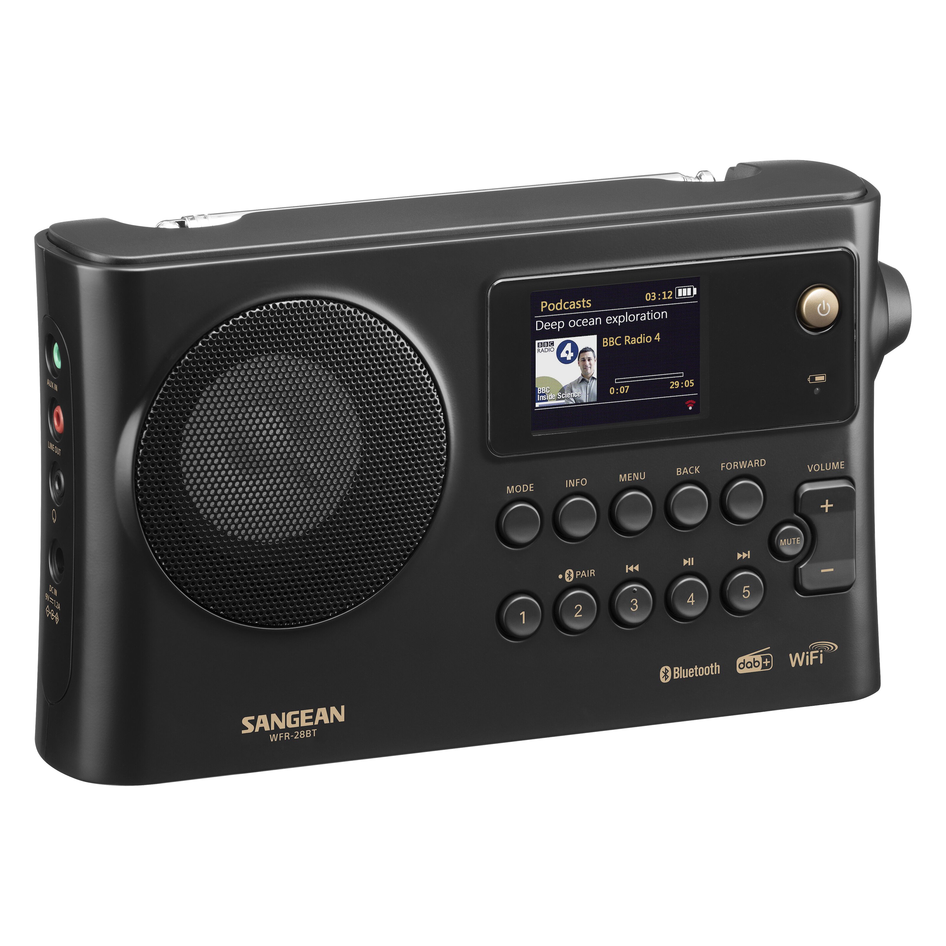 Sangean WFR28 BT med FM/DAB+ FMradio