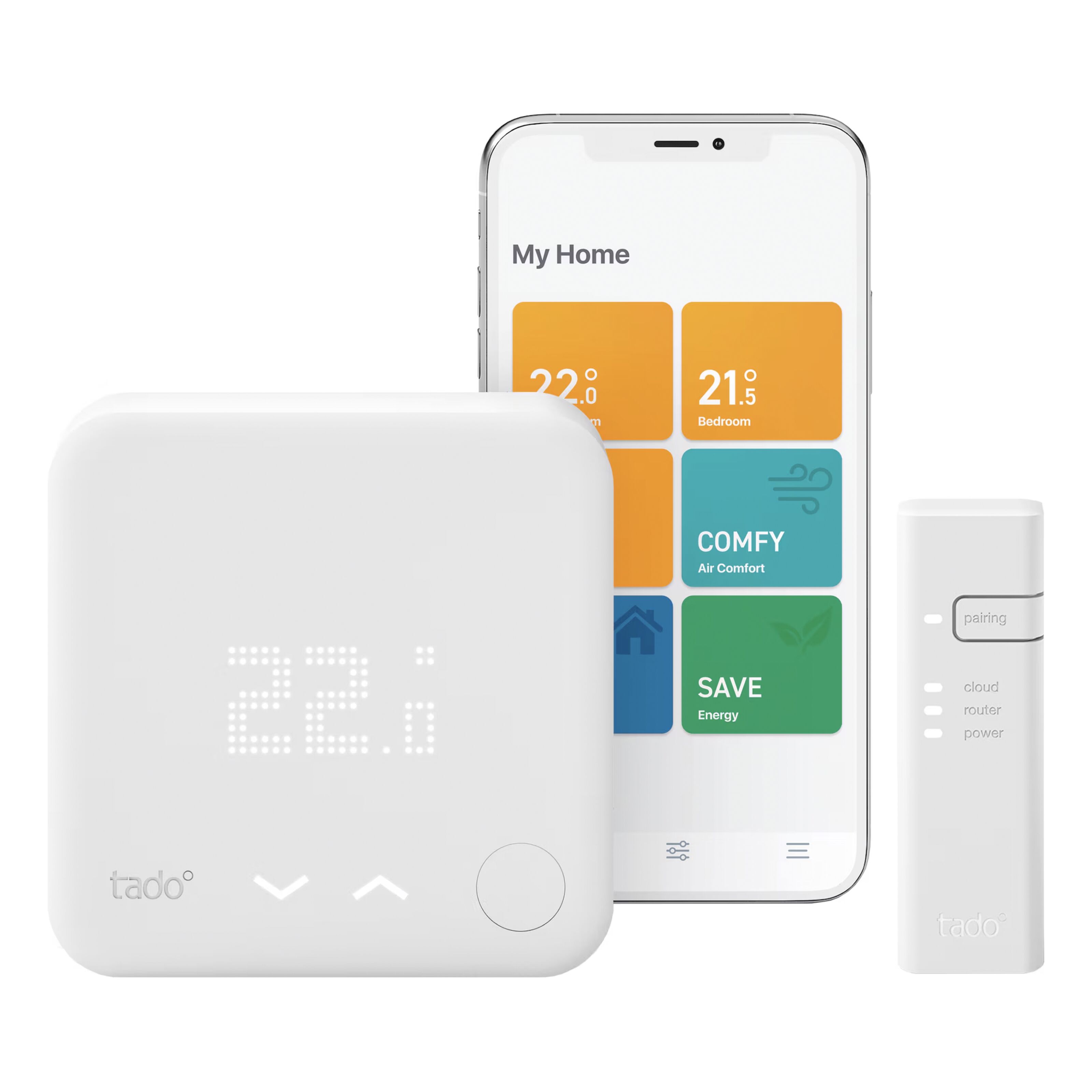 Tado Wired Smart Thermostat V3+ Startpaket Temperaturstyrning