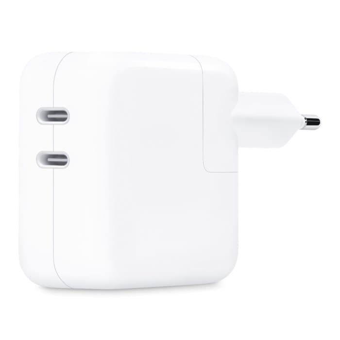 Apple USB-C-strömadapter med två portar 35 W